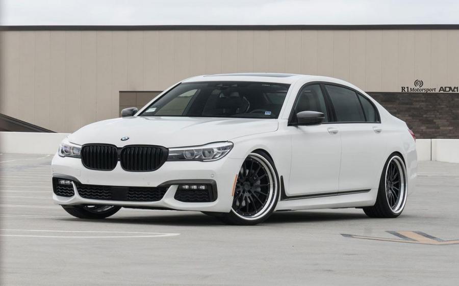 BMW 740iL Alpine White by R1 Motorsport on ADV.1 Wheels (ADV15 TRACK FUNCTION) '2017